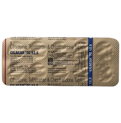 cilacar tc 12.5mg tablet 10's